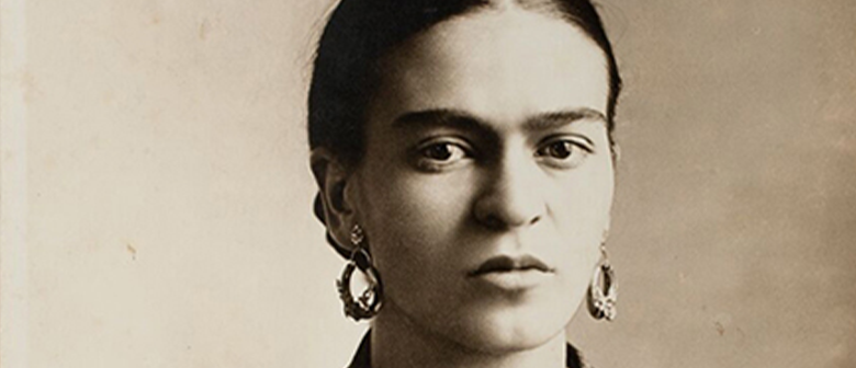 A closeup photograph of Frida Kahlo