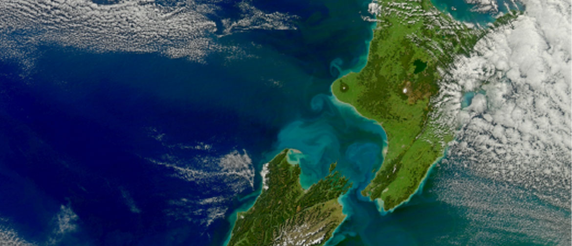 A view of Aotearoa from space.